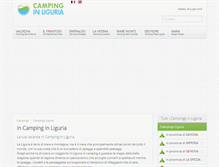 Tablet Screenshot of liguriacampings.com